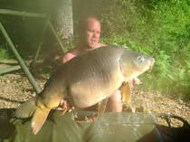 Catfish to 80lb, Koi to 26lb and grass carp to 20lb have been landed at Lac de lion,with anglers catching carp off the surface on hot days, lake record off the top being a whopping 46lb.